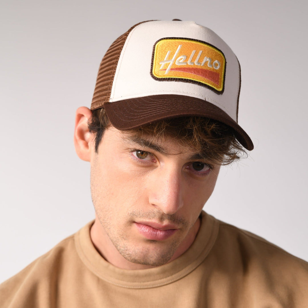 Hell No Trucker Cap by Sand and Camels - additional lifestyle photo